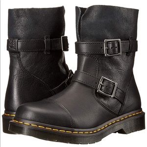 Dr. Marten’s Kristy Black Virginia Leather Boots